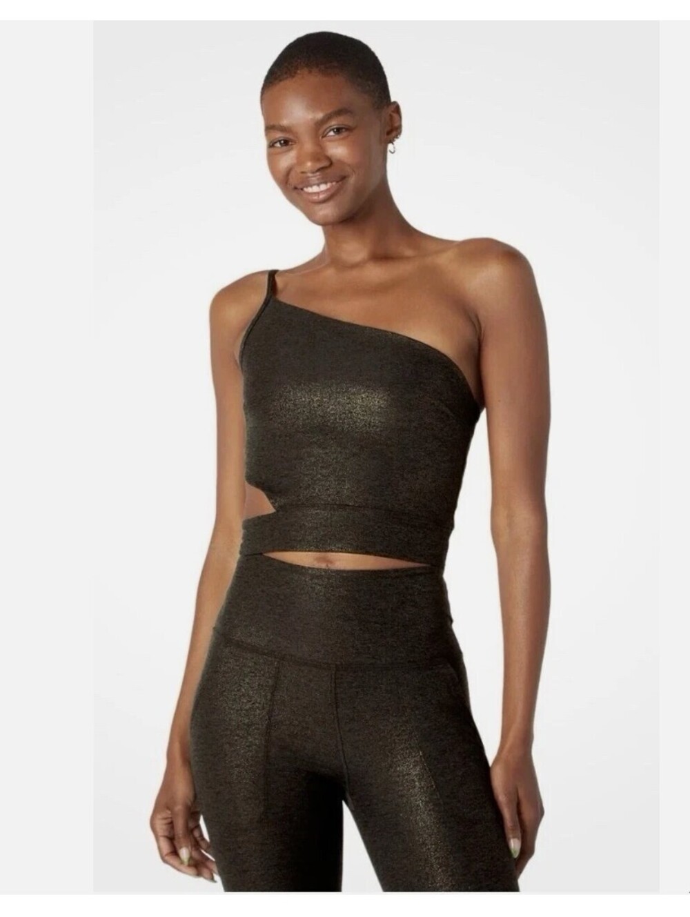 Beyond Yoga Softshine Wanderlust Shimmer Top Women's S NWOT
